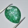 5.05 Ct Pear Shape NATURAL Green Emerald Loose Gemstone For Collection