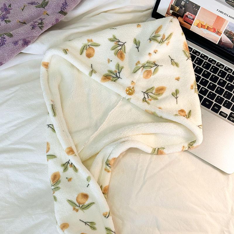 Schnell Trocknende Haar-Mütze Super Absorbierend Weich Badezimmer Damen Kopfhandtücher Mädchen Niedliches Haarhandtuch Haar-Trockenwickel Hauben