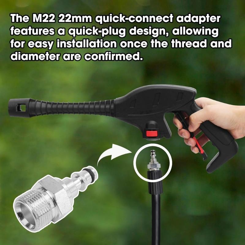 2 Piece Heavy Duty Garden Hose Fittings Couplers Joints Suitable for Vax Pressure Cleaners Metal Quick Release Couplings