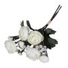 1 Bunch Artificial Camellia Flower Bouquet Realistic Fake Silk Flower