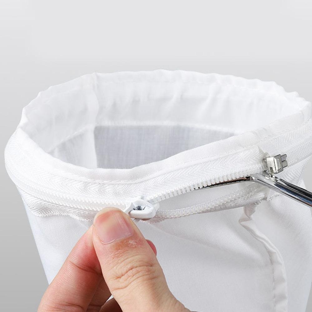 Zipper Closure Reusable Coffee Filter Cotton Fabric Cotton Filter Sock For Milk Tea