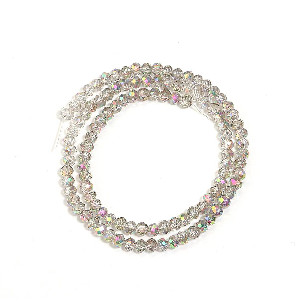 

1 нить 3/4/6/8/10 мм граненые хрустальные бусины прозрачные розовые стеклянные loose beads для изготовления ювелирных изделий DIY ожерелье браслет принадлежности