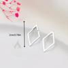 1Pair Retro Minimalist Geometric Triangles Stud Earrings For Women Girls  Versatile Earrings Jewelry Accessories Gifts