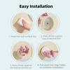3PCS Plastic Suction Cup Mop Holder Wall Mounted Space Saving Mop Clip Waterproof Broom Storage Brackets Living Room