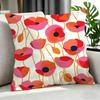 Art PPoppy Patterned Cushion Cover Cushion Cover Set Pcs x x x Pillowcase Decorative Sofa Home Decor