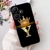 For Infinix Hot 30i Case X669 X669C Cute Crown Letters Cover Soft Silicone Phone Case For Infinix Hot 30i Hot30i Back Cover