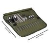 Outdoor Use Camping Cutlery Storage Pouch Lightweight Roll Up Pouch Pouch Water Repellent Tableware Storage Case for Forks Spoons Chopstick