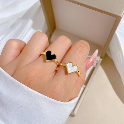Kein Ausbleichen, Minimalistische Liebe, Kaltwind Sprungring, Herren und Damen Trend Persönlichkeit Einfacher Zeigefingerring