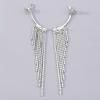 Simple Popular Earrings Tassel Design Shiny Rhinestone Comfortable To Wear Versatile Stylish Earrings