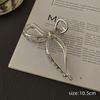 Silver Metal Geometric Shark Hair Clip for Thick Hair
