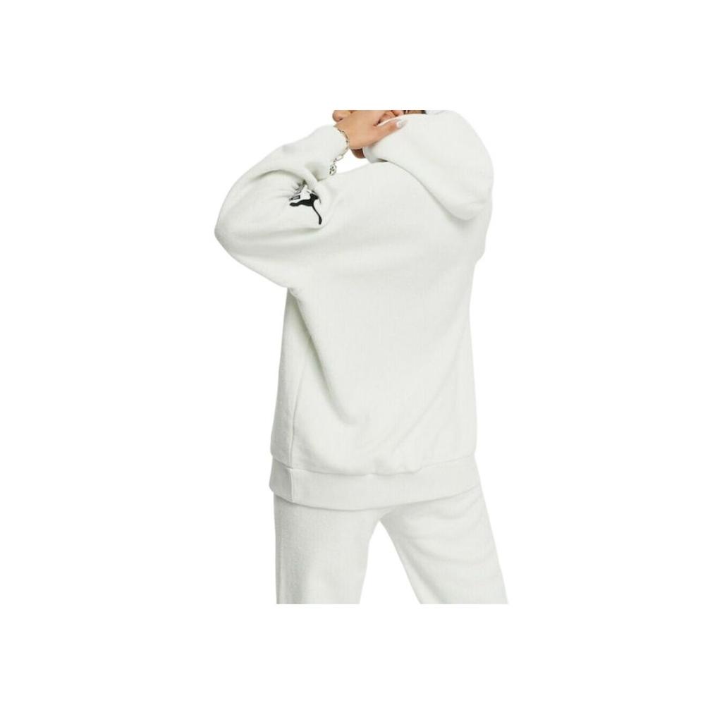 Puma Classics Fleece-Lined Hoodie Women Hoodie White 531089-05