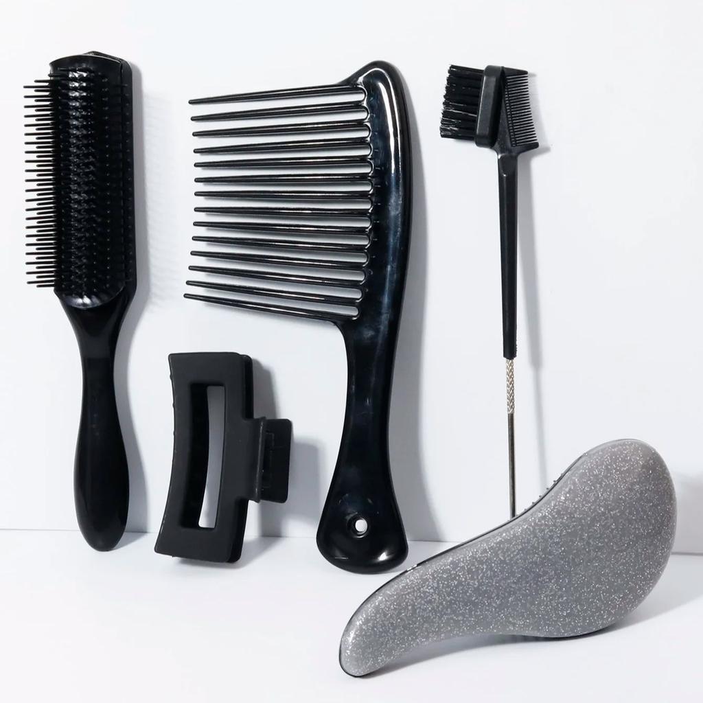 5pcs Hair Comb Set - Suitable for Home Hair Styling, Suitable for Both Dry and Wet Hair,special for Real Hair Wigs