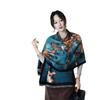Butterfly oil painting shawl autumn and winter new literary and fashionable imitation cashmere scarf women's oversized versatile warm thickened scarf