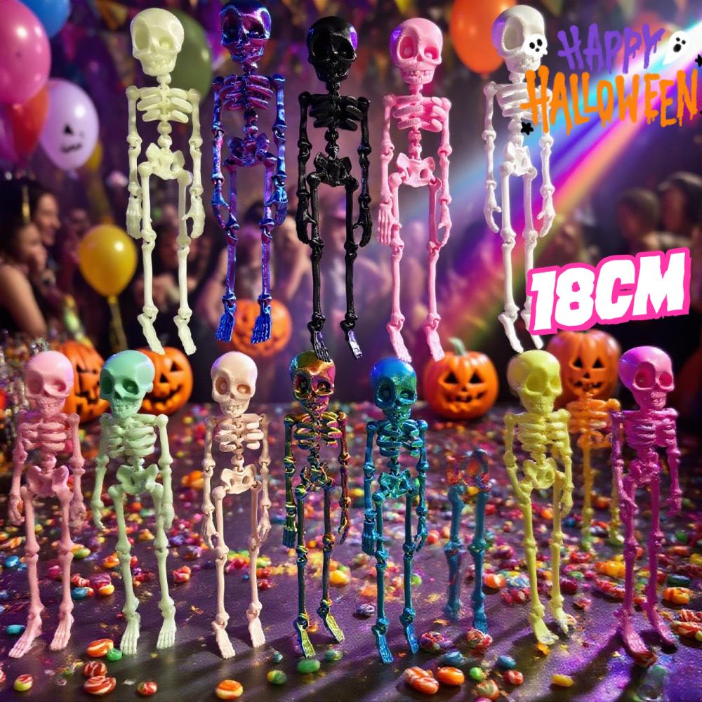 Halloweens Creatieve Mini Menselijke Schedel Koelkastmagneten 3D Geprint Grappige Beweegbare Goth Schedel Koelkastmagneten Halloween Cadeau