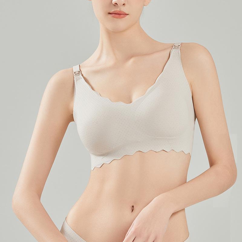 Breathable Cotton Nursing Bra Vest Style - Anti-Engorgement & Anti-Sagging Maternity Underwear