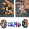 One Piece Nika Snakeman Luffy Pvc Keychain Pendant Keyring Toy Gifts Collectible