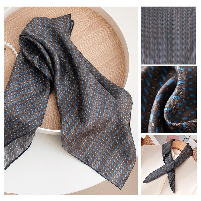 New elegant silk scarves, light and elegant fashion items, versatile trend must-have mulberry silk men s and women s silk scarves 53*53