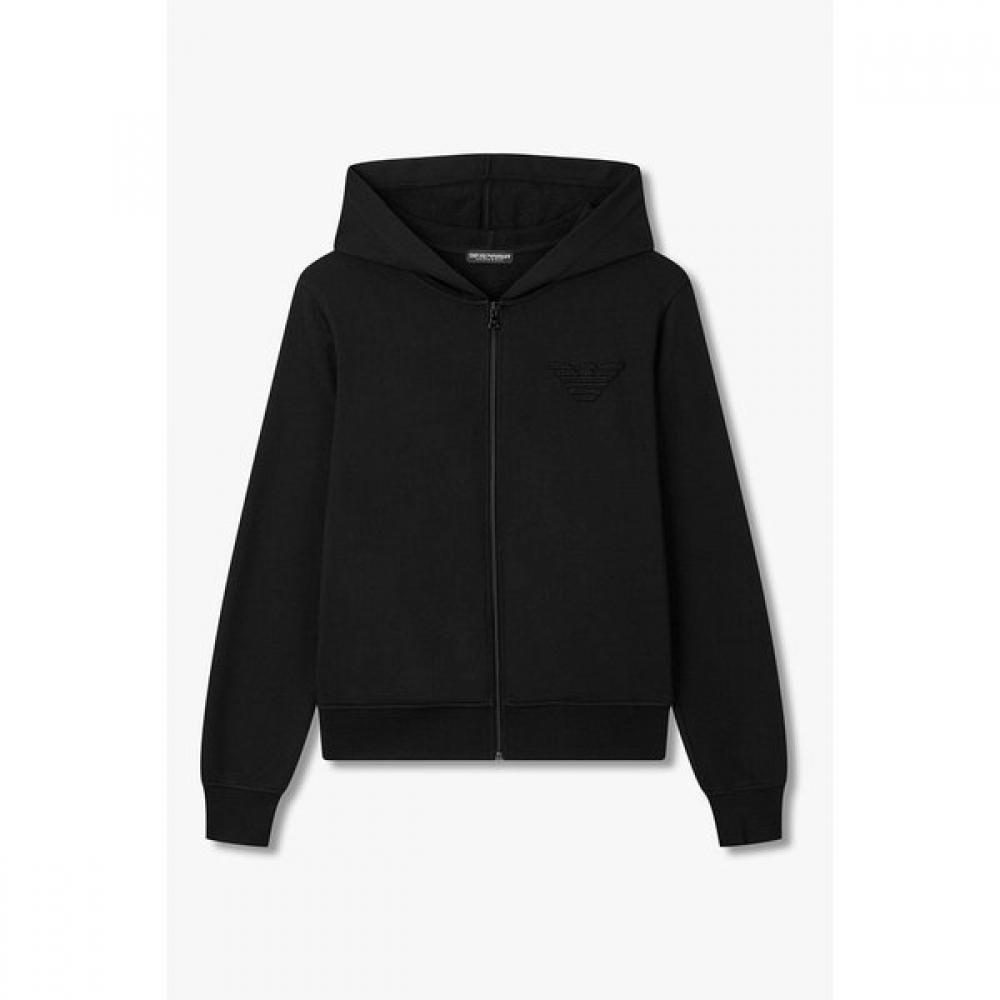 

Emporio Armani Women S Logo Embroidery Lounge Zip Up Hoodie XS(85)