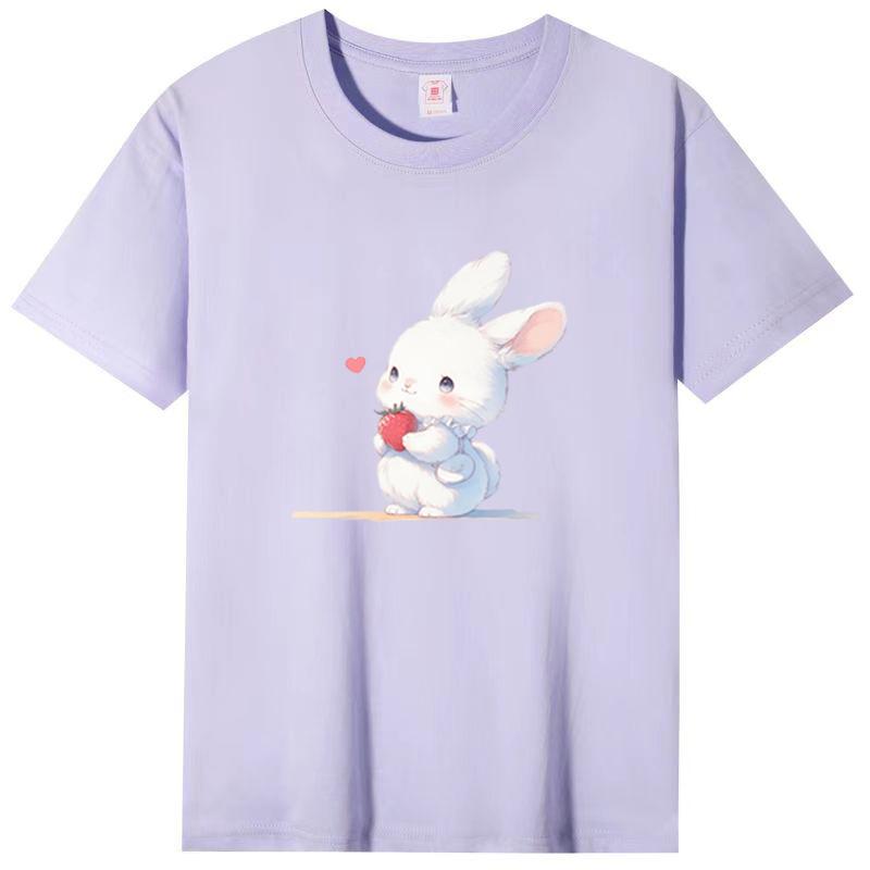 Cotton Short-sleeved T-shirt Female Loose Korean Version of The Harajuku Wind New Letter Printing Students Cotton Body Shirt Female