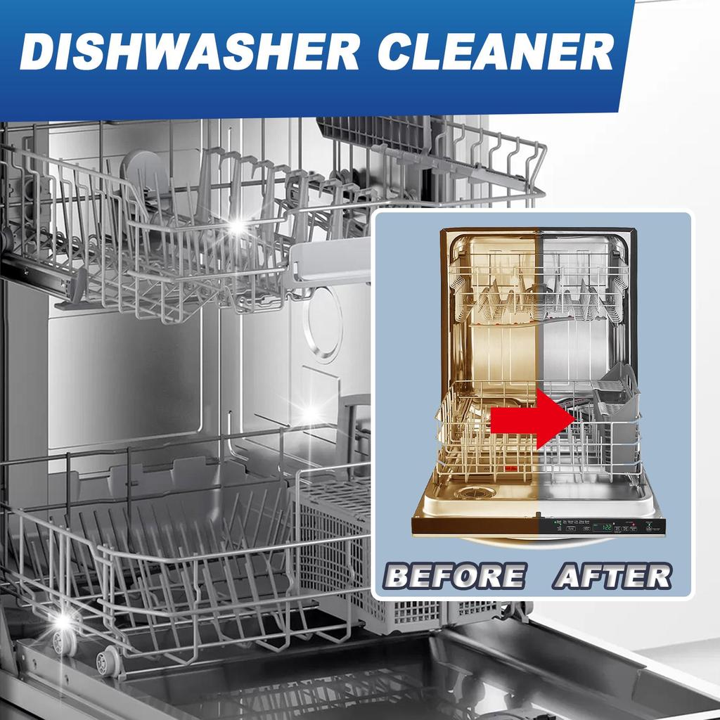 Dishwasher Cleaning Tablet 200g Special Dishwashing Block Heavy Dishwasher Cleaning Degreasing & Scale Removing Washing Tablet