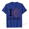 I Love Heart Science T Shirt  Biology Tee Tshirt Teacher Camisas Unisex Family Tshirts Hip Hop T Shirt Cotton Unisex Party