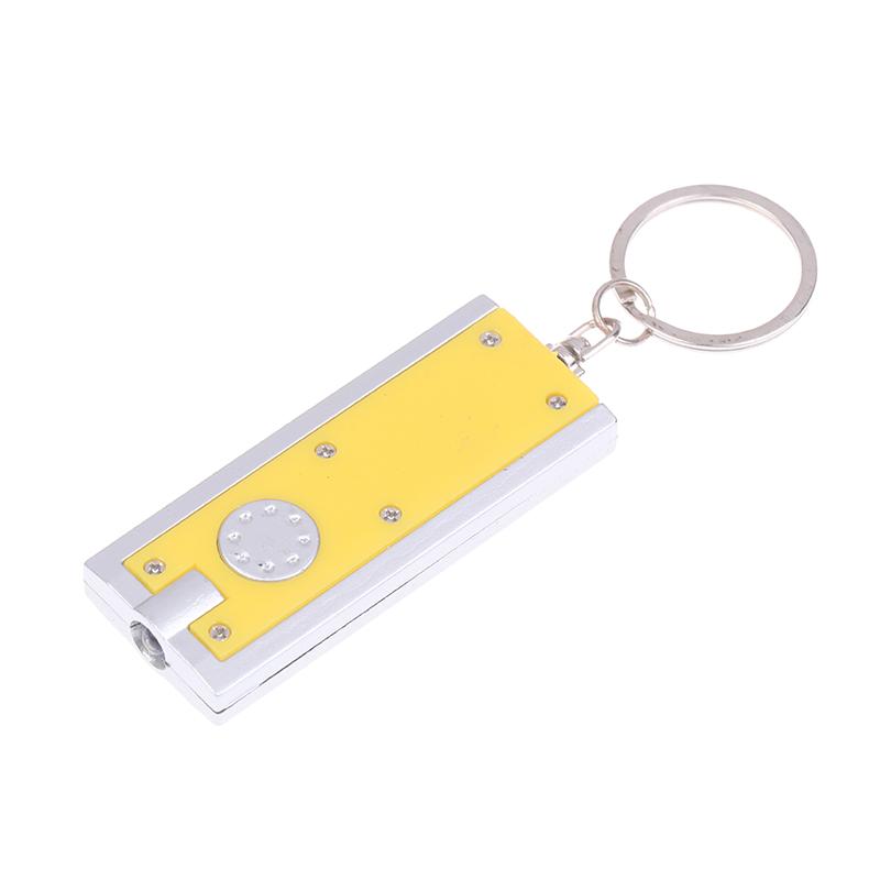 Square Keychain Flashlight Creative Puzzle Game LED Keychain Light Mini Flashlight Pocket Keychain for Keys Backpack Gift