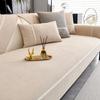 Velvet Skin-Friendly Sofa Cushion Four Seasons Universal Non-Slip Living Room Sofa Set Solid Colour Chenille Thickened Sofa Back