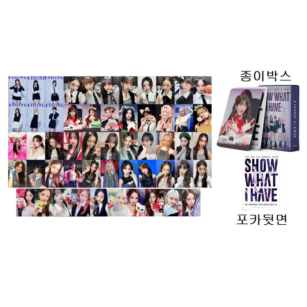 Ive Photocards, Etherway, Bader, Kim Ga-eul, Ray, Lee Seo, Leez, An Yu-jin, Jang Won-young, Selfies, Won Gak Yoo Gwang Photocards, 55 Sheets