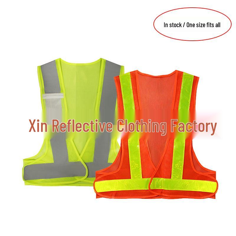 High-Visibility Reflective Safety Vest for Traffic and Construction Workers