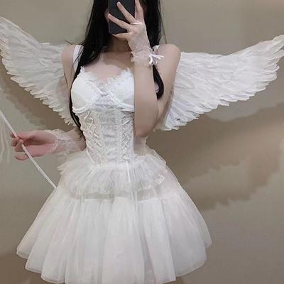 Elf Feather Headband Angel Goddess Headpiece Wings Baroque Feather Tiara Headwear Party Costumes