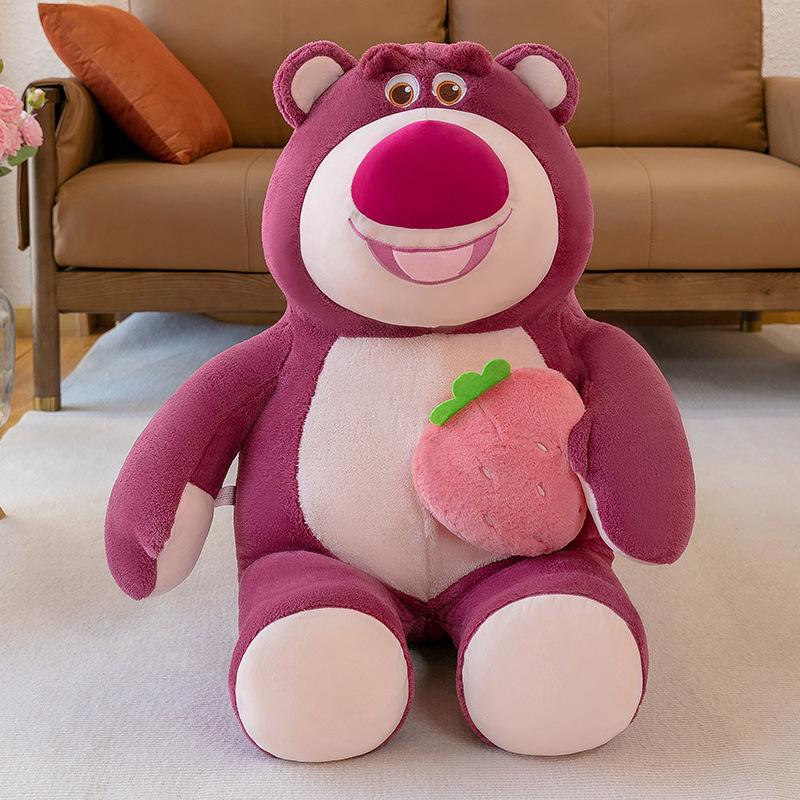 

Плюшевая свадебная кукла Медведь Клубничка - Свадебный подарок и украшение для дома 40cm - 0.5kg