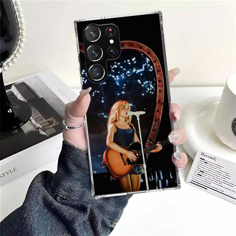 CR66 S-Sabrina C-Carpenter Soft Phone Case For Samsung Galaxy S22 S23 S24 S25 Edge S26 Ultra S20 FE S21 Plus + Fundas Coque Gala