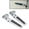 KIMISS Motorcycle Foot Pegs,Pair Clevis Foot Pedal U Clamp Footrest Universal Motorcycle Street Bike 1"-1-1/4" Highway Engine Crash Bar