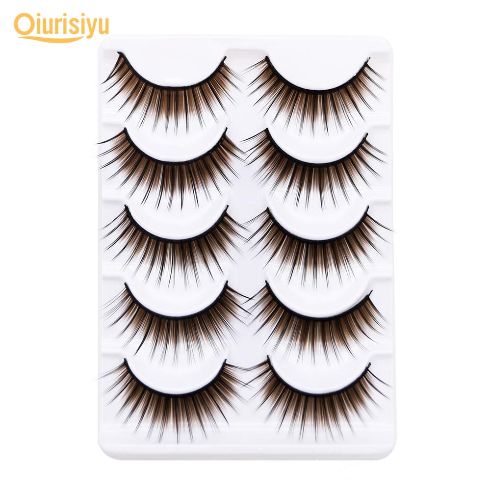 5Pairs Colorful Long Thick Fake Eyelashes