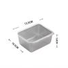 Stainless Steel Fresh-Keeping Box Vegetables Fresh Refrigerator Food Storage Box Kitchen Organizer And Storage Container Crisper
