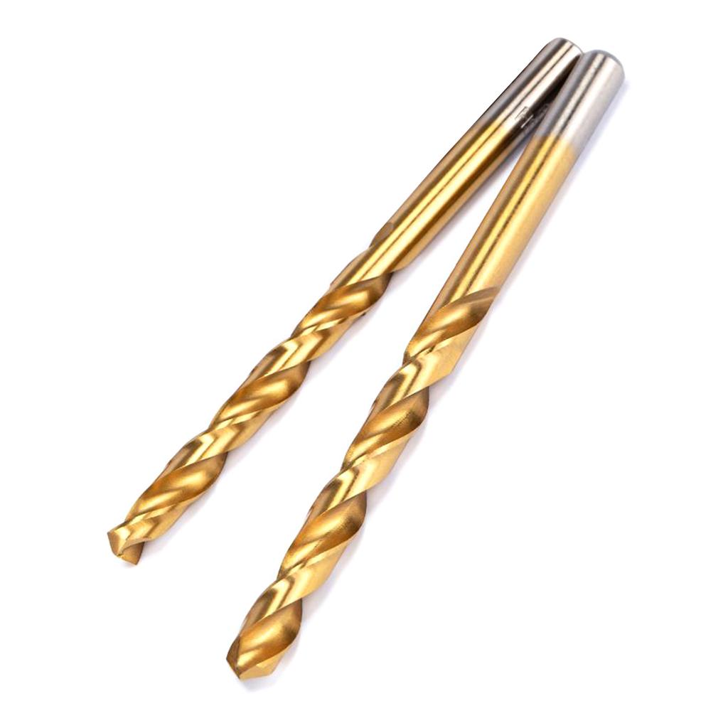 5Piece Titanium Coated Twist Drill Bit Set For Metal Steel Iron Aluminum Alloy Drilling Tool Superior Wear Resistance
