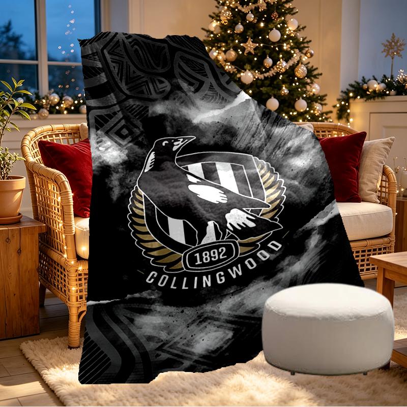 Football Club Print Blanket - Soft & Comfortable, for Bedroom, Travel, Sofa, Home Decoration - Birthday Christmas Gift for Friend