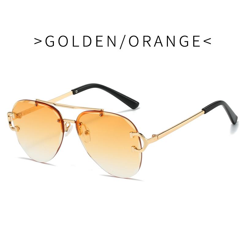 New Luxury Brand Sunglasses Men Retro Driving Sunglasses For Women Fashion Rimless Sun Glasses UV400 Hombre