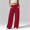 Women's Casual Loose Fit Wide Leg Pants with Pockets Comfortable Winter Long Trousers