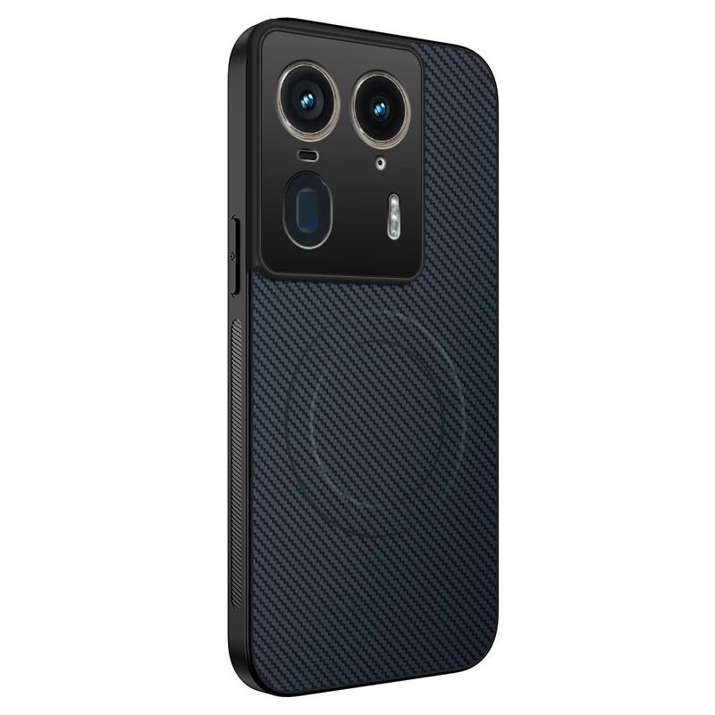 Carbon Fiber Pattern PU Silicone Phone Case For MOTO Edge 50 Fusion Pro Ultra Neo Magnet Wireless Charging Soft Back Cover Cases