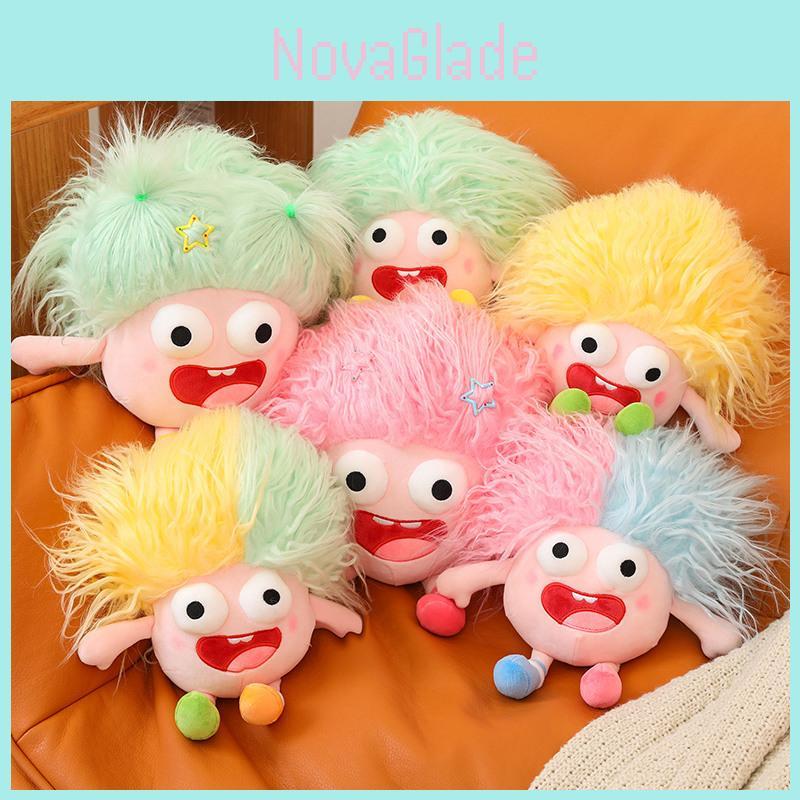 Funny Plush Toy With Big Eyes And Fluffy Hair Perfect For Diy Ugly Dolls In Stock