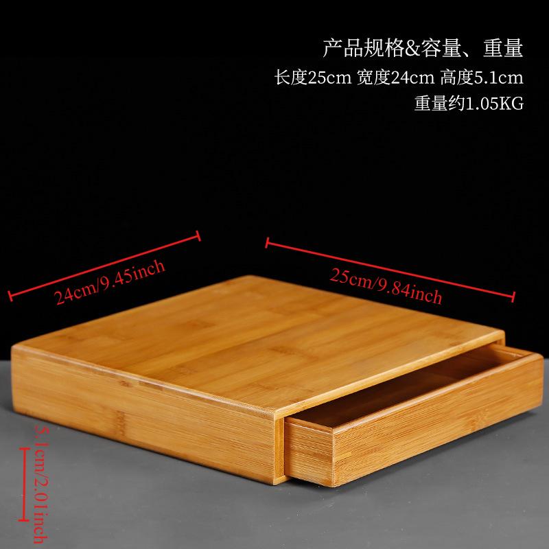 

Бамбуковая многослойная коробка для хранения чая и продуктов Большая универсальная коробка-контейнер для хранения ящичного типа