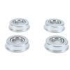 4PCS Steel Material Mower Shaft Bearings Silver Ball Bearing Replacement Lawn Mower Bearings