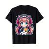 Men's Anime Print T-Shirt - Anime Character Print Crew Neck Short Sleeve Shirt, Machine Washable, Suitable for Anime Apparel and Party Outfits