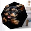 1pc Sturdy 8-Bone Auto Umbrella, Yorkshire Terrier Dog Umbrella, Digital Printed, Foldable Umbrella for On-the-Go Outdoor Use