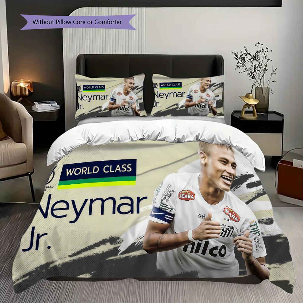 Dynamic Sports Action Team Spirit Bedding (1 * duvet cover + 2 * pillowcase, without core) 2D Flat Christmas birthday gift Duvet cover and pillowcase