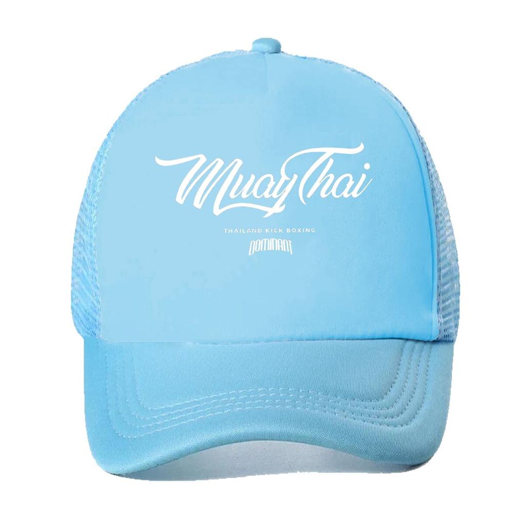 Muay Thai Thailand Kick Boxing Dominant Text Mesh Baseball Cap Casual Hat Outdoor For Womens Unisex FeUnisex