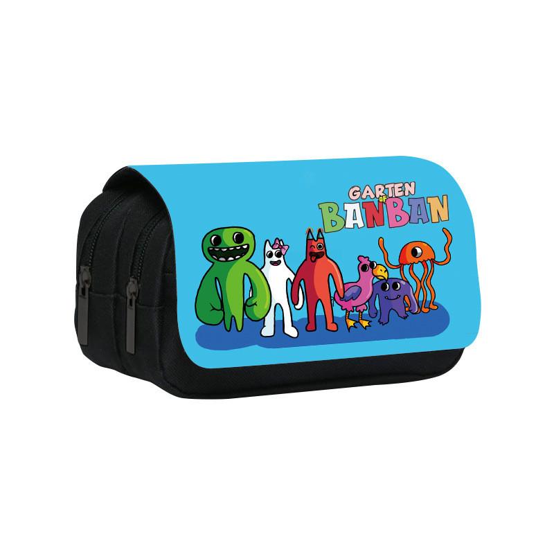 Garten Of Banban Double Layer Pencil Bag With Nylon Material For Students And School Supplies