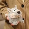 15CM Dschungel Sitzsack Niedliches Kleines Wolliges Spielzeug Grauer Wolf Bär Fuchs Weiches Rundes Fell Kawaii Tierpuppe Geschenk für Kinderfeste