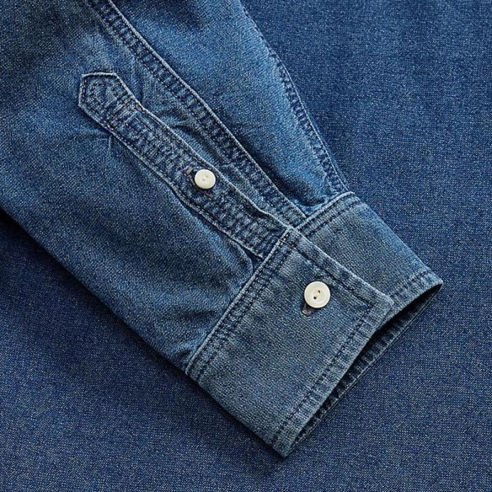 Rrl Indigo Oxford Workshirt Mnrrwov16820368410